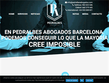 Tablet Screenshot of pedralbesabogados.com